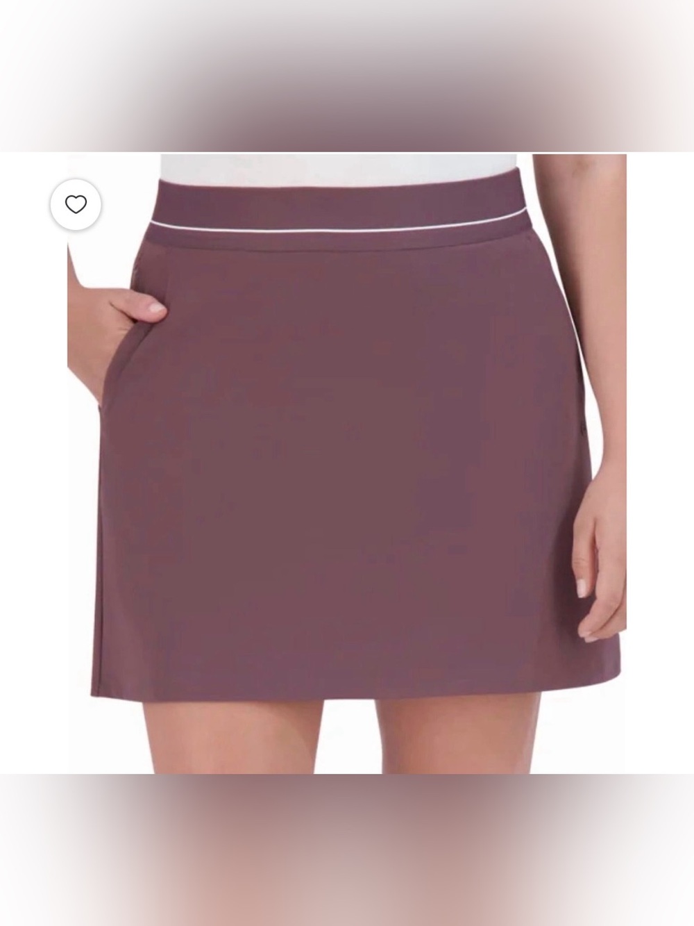 Soybu Women’s Resort Skort in Plum/Brown. Size Small. 4 Pockets.